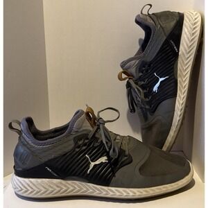 Mens Puma Ignite Pwradapt Caged Navy Blue Athletic Golf Sneakers Shoes Size 10.5